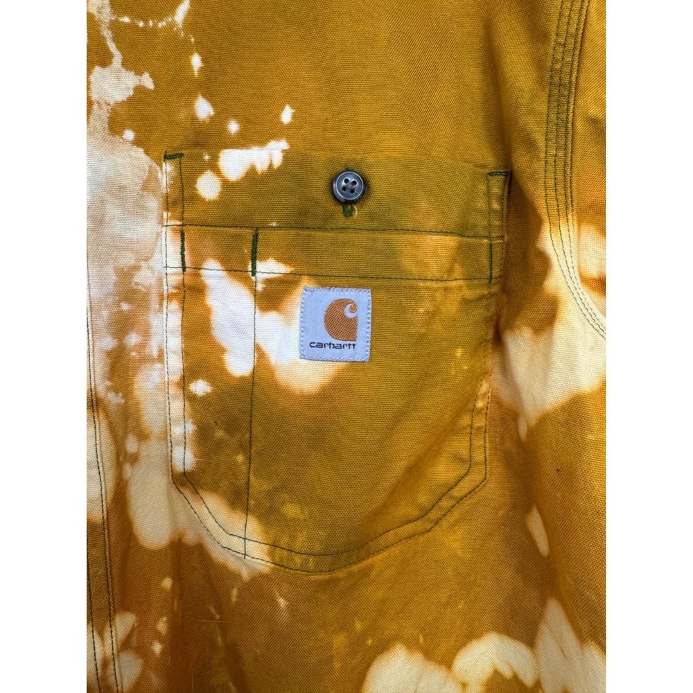 Carhartt Utility Workwear Shirt Mens Large | Upcycled Art Shirt Jacket - Picture 8 of 10